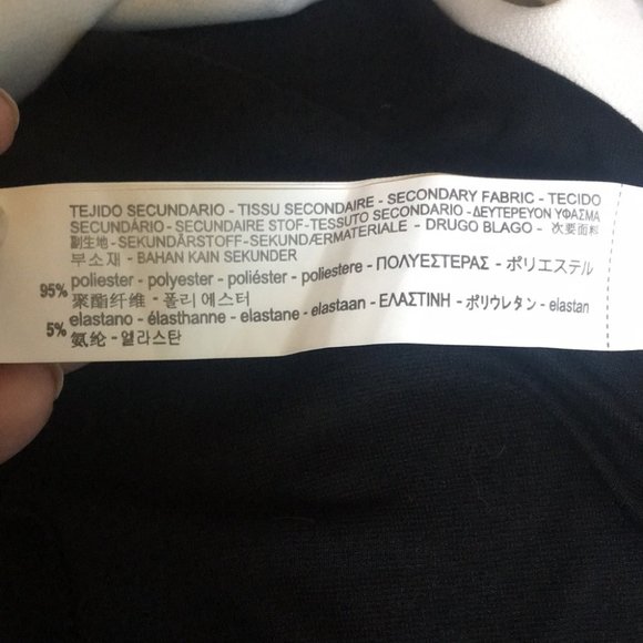 3/$30 Zara Woman Graphic 3/4 Sleeve Mixed Material Top Size S - Picture 9 of 12